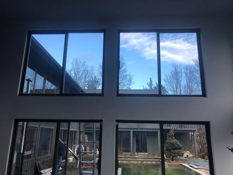 Years ago doors were installed in large openings, windows couldn't be made